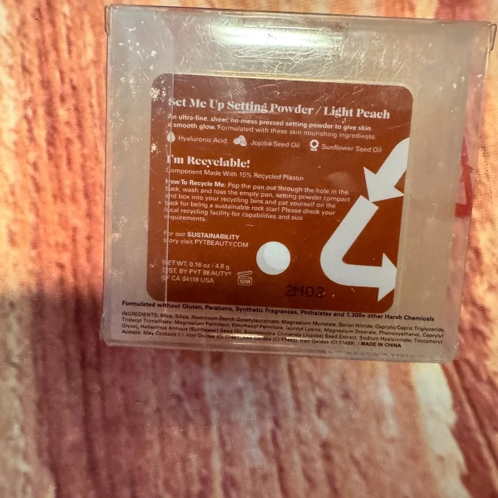 PYT Beauty Setting Powder light peach